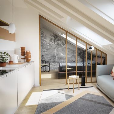 Stan u potkrovlju koji osvaja svojim zgodnim uređenjem - 10