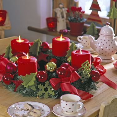 Adventski vijenac s mašnama - 12