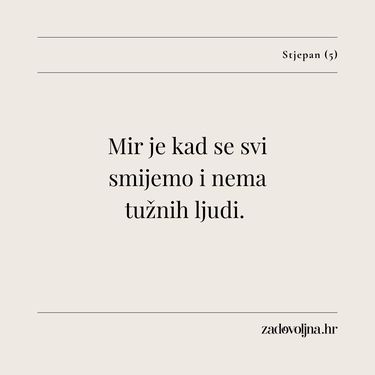 Dječji citati o miru - 20