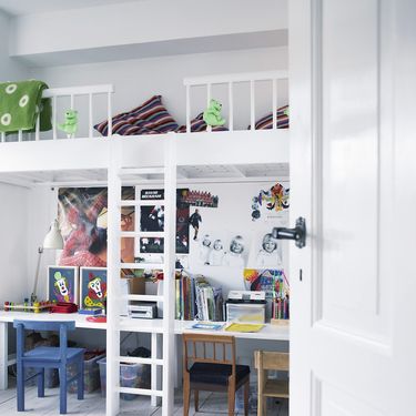 Krevet na kat za dječju sobu ispod kojeg se može staviti radni stol - 6