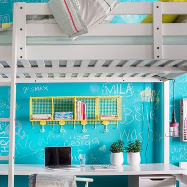 Krevet na kat za dječju sobu ispod kojeg se može staviti radni stol - 8