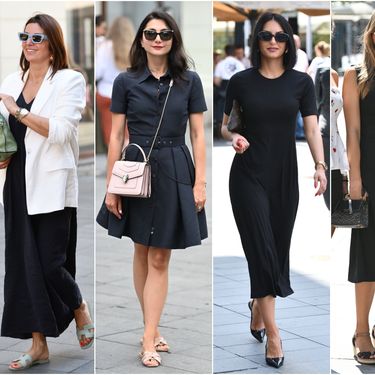 Crne haljine u street style kombinacijama