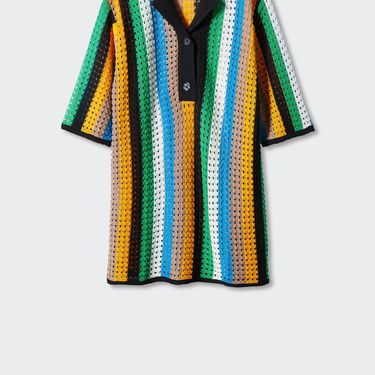 Predimenzionirana rupičasta pletena polo majica, 46,99 eura