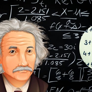 Grafika Alberta Einsteina i matematički problem