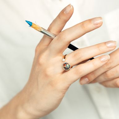 FREYWILLE edicija prstenja 18 kt Gold & Diamonds