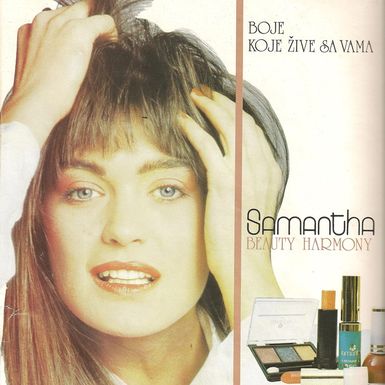 Bernarda Marovt u reklami za kozmetički brend Samantha