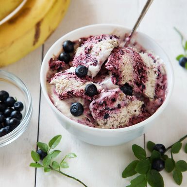 Sladoled od banana i borovnica