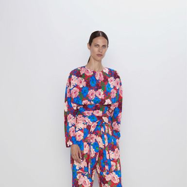 Zara, cvjetna bluza i hlače - 3