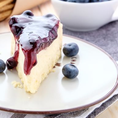 Proteinski cheesecake s borovnicama