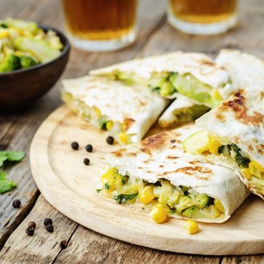 Tortilje s tikvicama i sirom