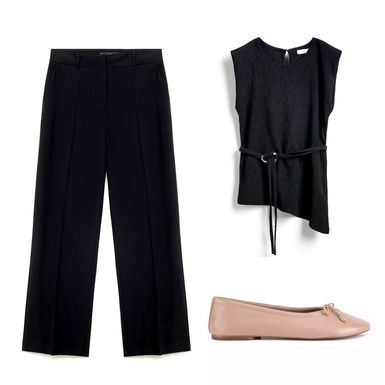 Klasične hlače u kombinaciji složenoj metodom 3-3-3