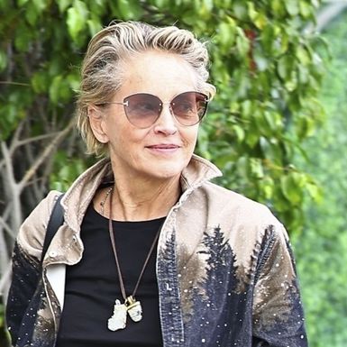 Sharon Stone u kožnatim hlačama i cipelama 'istrošenog' izgleda - 5