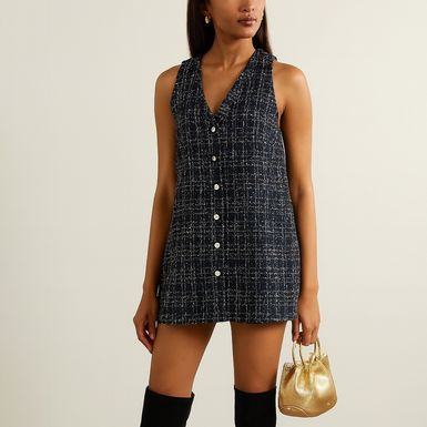 Kombinacija s haljinom od tvida