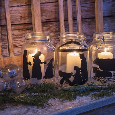 Božićne jaslice od staklenki