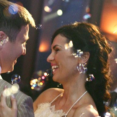 Hrvoje i Branka Krstulović na svom svadbenom slavlju 2005.