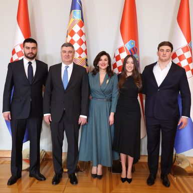 Obitelj Milanović na dan inauguracije