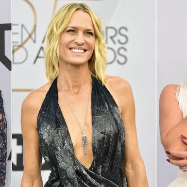 Catherine Zeta-Jones, Robin Wright i Lady Gaga u haljinama s dubokim dekolteom i visokim rasporom - 2