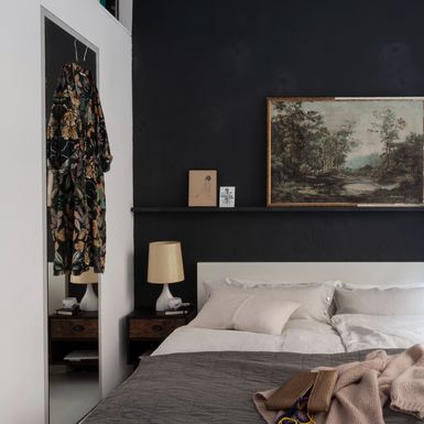 Crna boja u uređenju spavaće sobe - 6