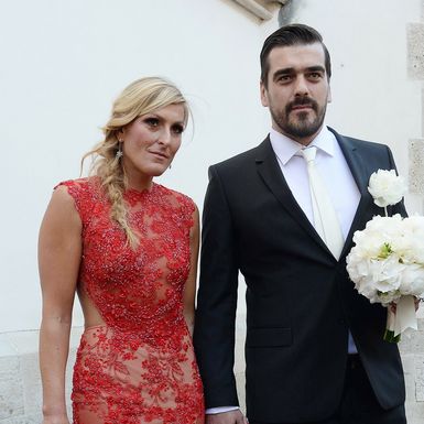 Janica Kostelić na vjenčanju Hrvoja Brlečića i Antonije Blaće