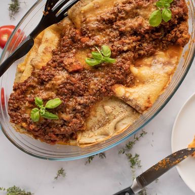 Zapečene palačinke s mesom