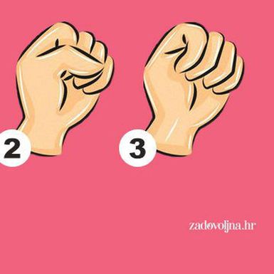 Šaka stisnuta na 3 načina