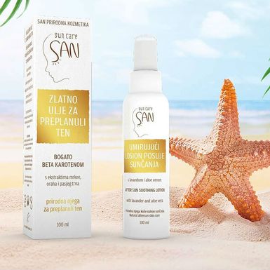 SAN SUN CARE proizvodi za njegu kože prije i poslije sunčanja