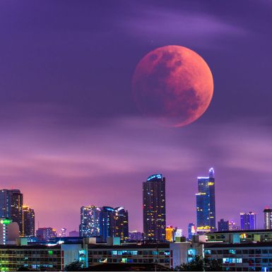'Krvavi Mjesec' iznad Bangkoka