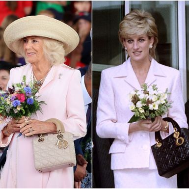Kraljica Camilla i princeza Diana s Lady Dior torbom