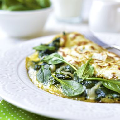 Omlet sa špinatom i sirom