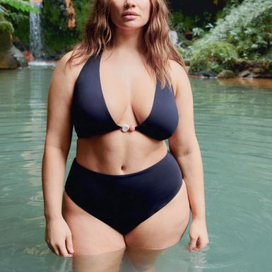 Kupaći kostim s gaćicama visoka struka