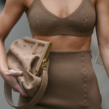 Pleteni komplet u street style izdanju s Tjedna mode