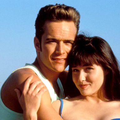 Luke Perry (Dylan) i Shannen Doherty (Brenda)