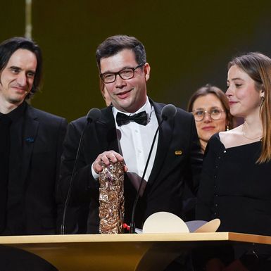 Redatelj Nebojša Slijepčević s inozemsnim koproducentima na dodjeli nagrada Cezar