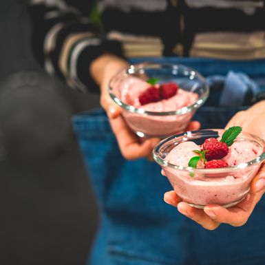 Sladoled od banane i maline