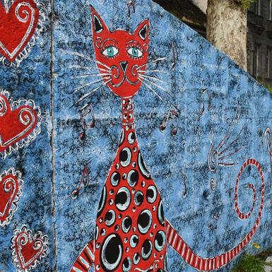 Mural umjetnice Maje Jagodić u Slavonskom Brodu