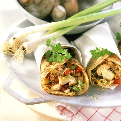 Brze tortilje s gljivama