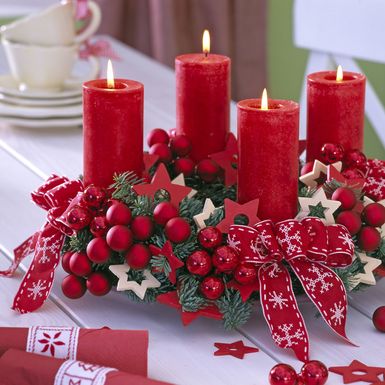 Adventski vijenac s mašnama - 7