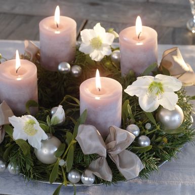 Adventski vijenac s mašnama - 13