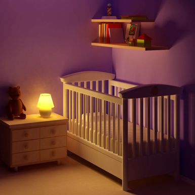 Ilustracija dječjeg krevetića