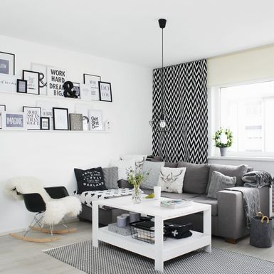 Minimalistički uređen crno-bijeli stan - 6