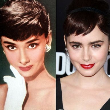 Audrey Hepburn i Lily Collins
