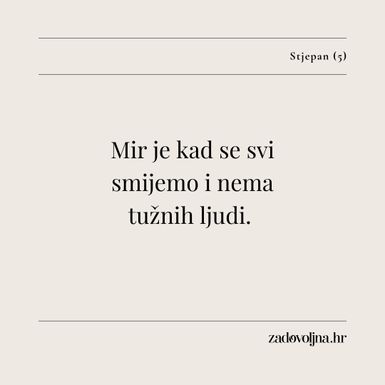 Dječji citati o miru - 20