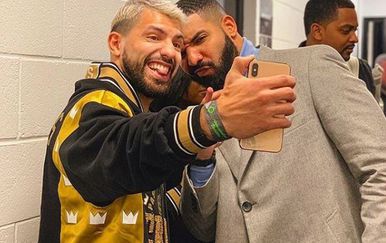 Drake i Sergio Aguero (Screenshot Aguero Instagram)