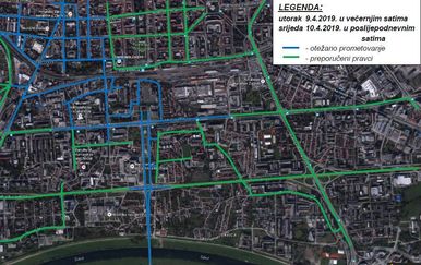 Prometna regulacija u Zagrebu (Foto: MUP) - 1