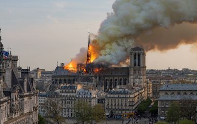 Požar na katedrali Notre-Dame (Foto: AFP)