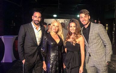 Duje Ćaleta Car, Adriana Đurđević, Pamela Anderson, Adil Rami (Foto: Instagram)
