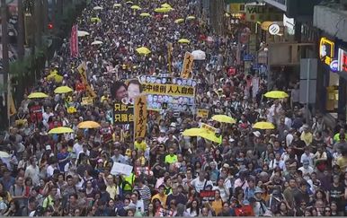 Prosvjed u Hong Kongu (Screenshot: Reuters)1