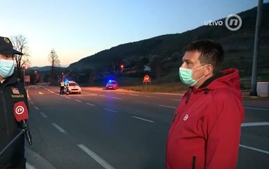 Hrvoje Ostović, vatrogasni zapovjednik Ličko-senjske županije, i Marko Balen
