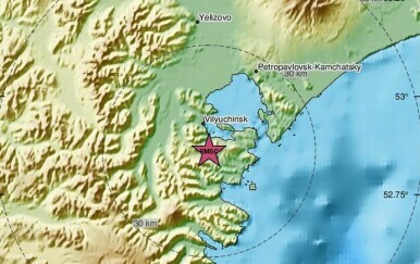 Potres na Kamčatki - 2