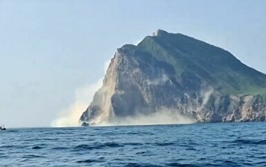 Potres urušio brdo na Tajvanu